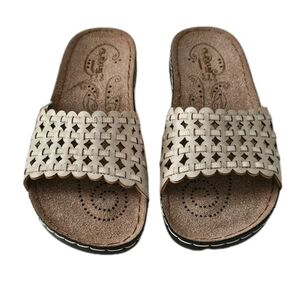 Flexus Italian Comfort Spring Step Sandals. Anti-Shock. NWT